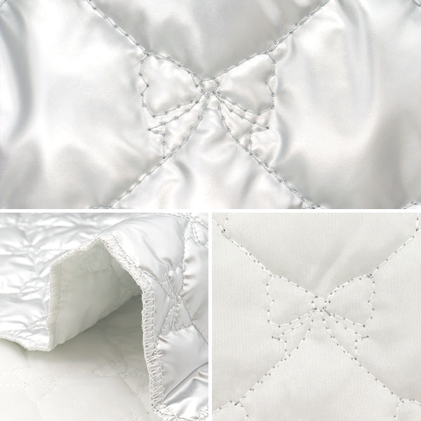 Tessuto "Trapunta"Panno tagliato NastroStile smalto pattern ca. 65 cm x 100 cm in argento C-HS2292-3SI"