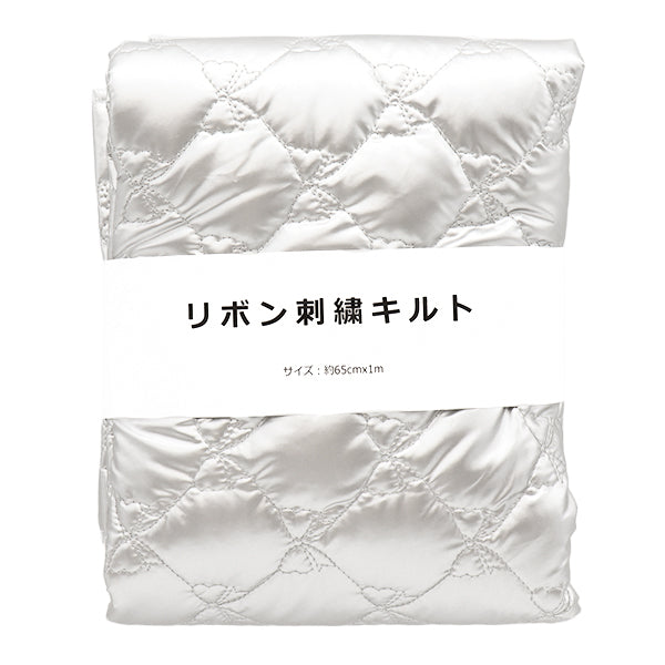 Tessuto "Trapunta"Panno tagliato NastroStile smalto pattern ca. 65 cm x 100 cm in argento C-HS2292-3SI"