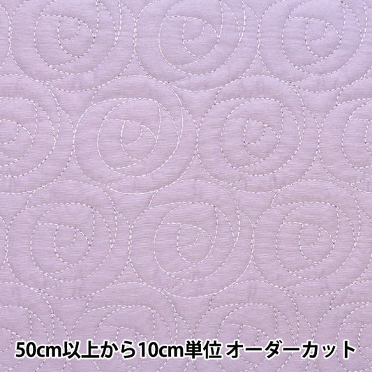 [From quantity 5] Fabric "Rose Quilt Purple NRF-09H-PA" KIYOHARA