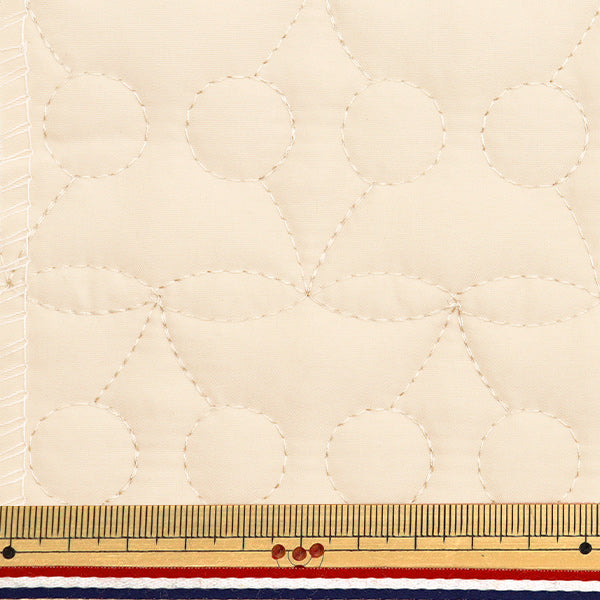 [수량 5에서] 천・원단 "퀼팅 Nerori Rose Cherry Quilt Off White NRF-10H-ow"