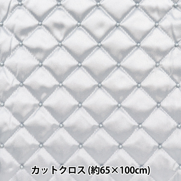 生地 『サテンパールキルト カットクロス 約65cm×100cm グレー NRF-14QC-GRY』