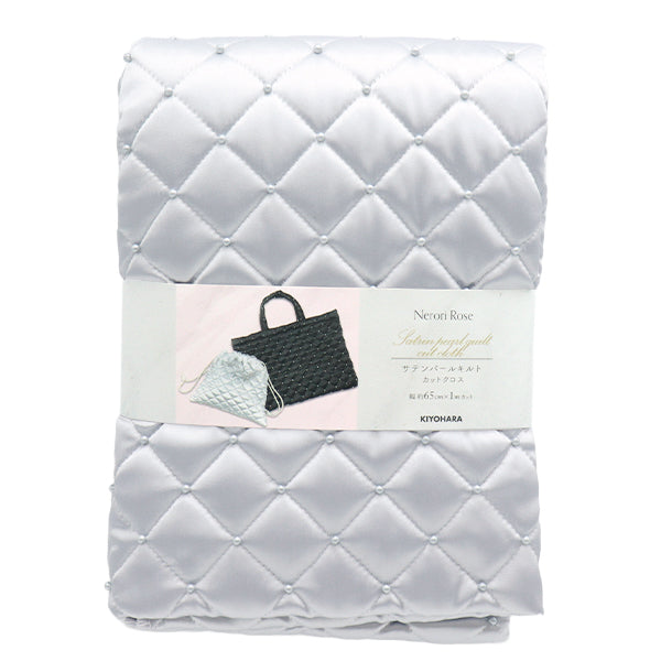 生地 『サテンパールキルト カットクロス 約65cm×100cm グレー NRF-14QC-GRY』