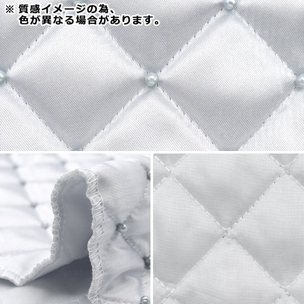 生地 『サテンパールキルト カットクロス 約65cm×100cm ブラック NRF-14QC-BK』