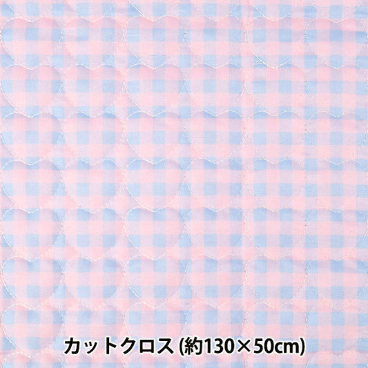 Stoff „Karierte Herzdecke.“ Stoffstück Ungefähr 135×50cm TF-85C P" KIYOHARA