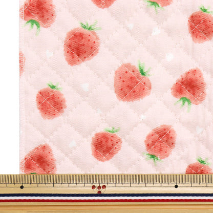 Fabric "Colorful Canvas" OxfordQuilt Strawberry Approx. 106 x 50cm Pink CQ-STAWB22B"