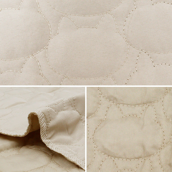 Tela "Patrón de gato edredón de tres dimensionescortada Tela Aproximadamente 135 cm x 50 cm de gato de blanco C-9504-6A"