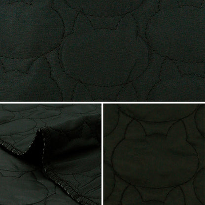 Tela "Patrón de gato edredón de tres dimensionescortada Tela Aproximadamente 135 cm x 50 cm Cat negro C-9504-6E"