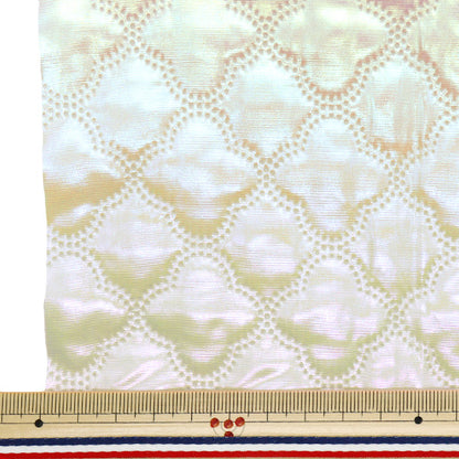 الأقمشة "لحاف وميض" قماش مقطوع تقريبا. 135 × 50 سم المغربي الأبيض C-Q5596-3A"