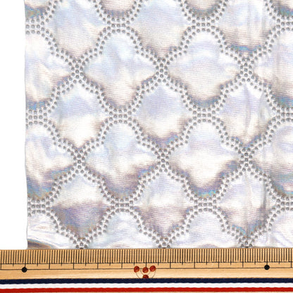 الأقمشة "لحاف وميض" قماش مقطوع تقريبا. 135 × 50 سم الفضة المغربية C-Q5596-3e"