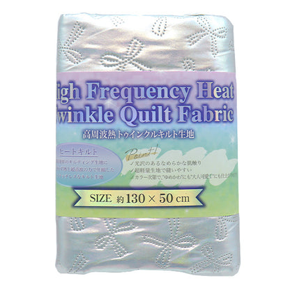 Fabric "Twinkle Quilt" Cut Cloth Approx. 135 x 50cm Ribbon Silver C-Q5596-2E"