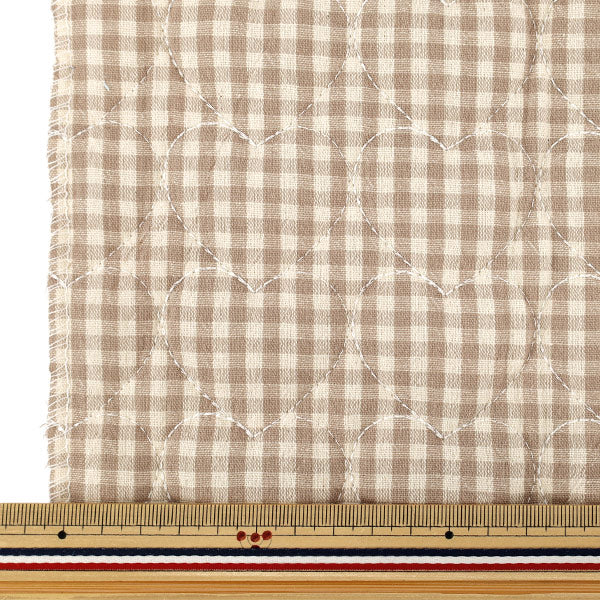 生地 『ナチュラルキルト カットクロス 約130×50cm チェック C-9517-1C』