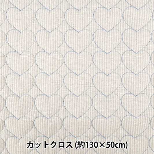 織物 "天然被子 剪布 约130×50厘米米色条纹C-9517-2C”