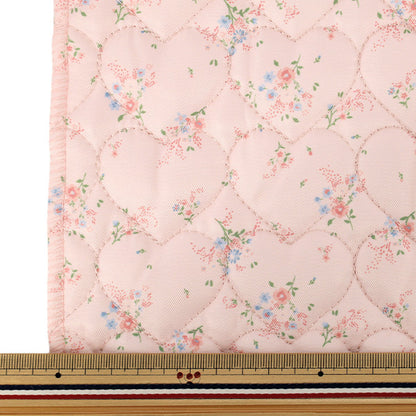 生地 『インクジェットプリントキルト フラワー ピンク 130cm×50cm Q9522-3C』