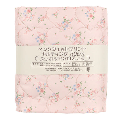 生地 『インクジェットプリントキルト フラワー ピンク 130cm×50cm Q9522-3C』