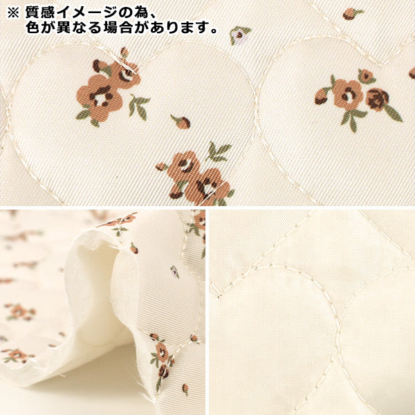生地 『インクジェットプリントキルト フラワー ピンク 130cm×50cm Q9522-4C』