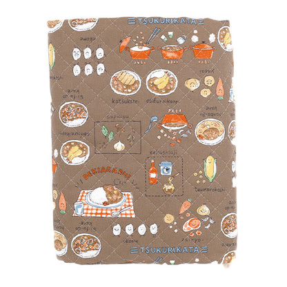 生地 『カラフルキャンバス オックスキルト カレーライス カットクロス 約105×80cm ブラウン QCOCA-CUR-BR』 KOKKA コッカ