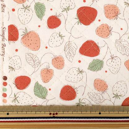 生地 『カラフルキャンバス キルト シンプルベリー カットクロス 約105×80cm アイボリー QCOCA-JBB-IV』 KOKKA コッカ