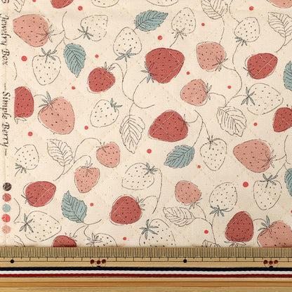 生地 『カラフルキャンバス キルト シンプルベリー カットクロス 約105×80cm ナチュラル QCOCA-JBB-NA』 KOKKA コッカ