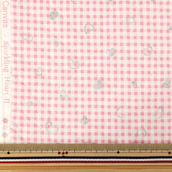 生地 『カラフルキャンバス キルト シンプルベリーSハート カットクロス 約105×80cm ピンク QCOCA-SH2-PI』 KOKKA コッカ