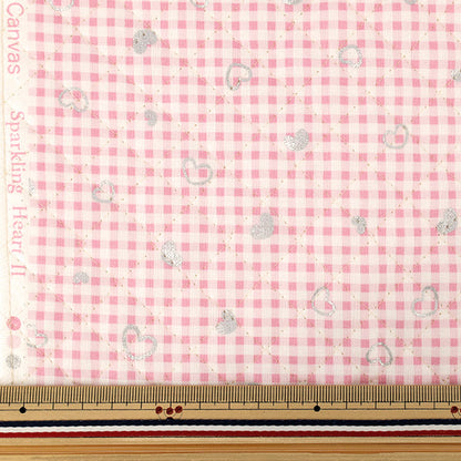 生地 『カラフルキャンバス キルト シンプルベリーSハート カットクロス 約105×80cm ピンク QCOCA-SH2-PI』 KOKKA コッカ