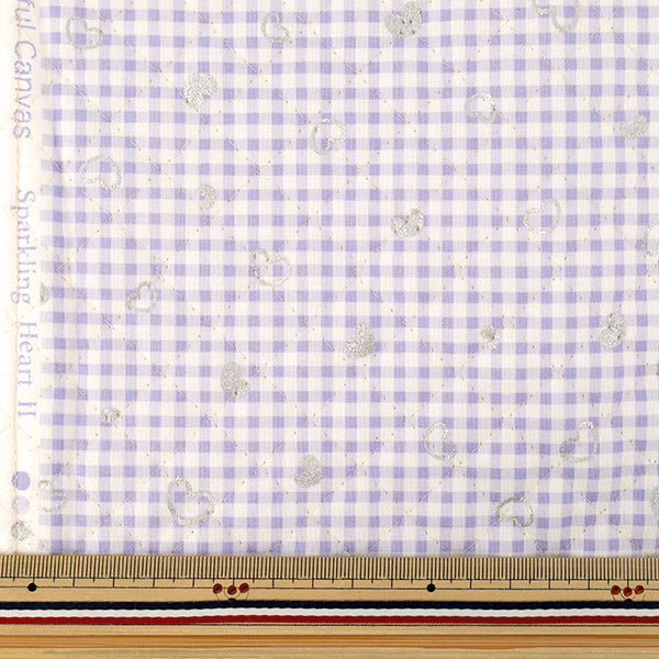 生地 『カラフルキャンバス キルト シンプルベリーSハート カットクロス 約105×80cm パープル QCOCA-SH2-PP』 KOKKA コッカ