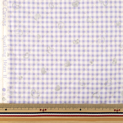 生地 『カラフルキャンバス キルト シンプルベリーSハート カットクロス 約105×80cm パープル QCOCA-SH2-PP』 KOKKA コッカ
