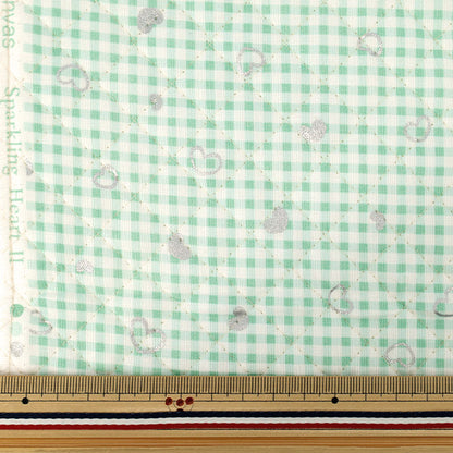 生地 『カラフルキャンバス キルト シンプルベリーSハート カットクロス 約105×80cm グリーン QCOCA-SH2-GR』 KOKKA コッカ