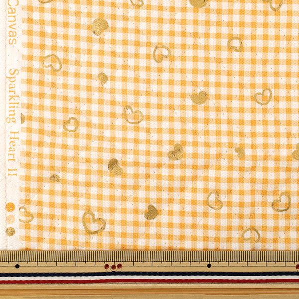 生地 『カラフルキャンバス キルト シンプルベリーSハート カットクロス 約105×80cm オレンジ QCOCA-SH2-OR』 KOKKA コッカ