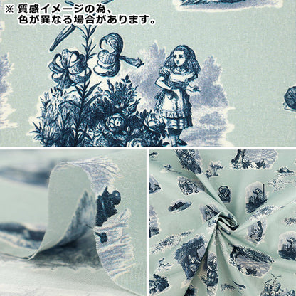 【数量5から】 生地 『マクミランアリス 60ローン Looking-glass Land ネイビー AF-1000-2D』