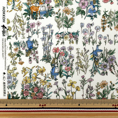 【数量5から】 生地 『マクミランアリス 60ローン The Garden of Live Flowers ホワイト AF-1000-3A』