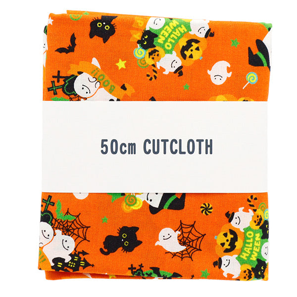 Tela "Ducha Halloween Rint Cut Cross aproximadamente 110 cm x 50 cm de naranja C-AP45101-1A"