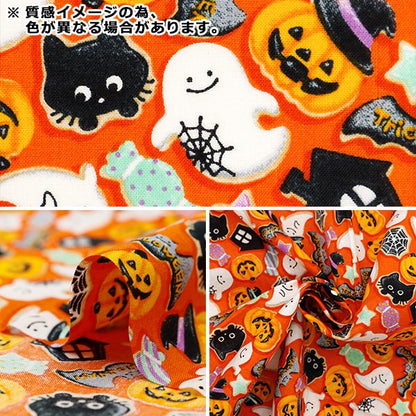 Fabric "Shower Halloween Lint Cut Cloth Approximately 110cm x 50cm Purple C-AP45101-2B]