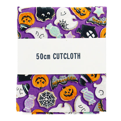 Fabric "Shower Halloween Lint Cut Cloth Approximately 110cm x 50cm Purple C-AP45101-2B]