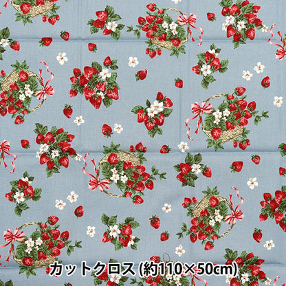 生地 『シーチング UN/NO カットクロス Very Berry 約110cm×50cm サックス C-NN2318-12C』