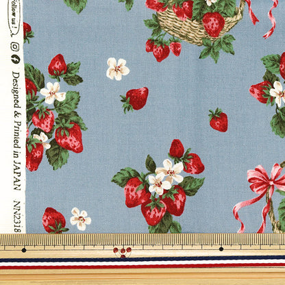 生地 『シーチング UN/NO カットクロス Very Berry 約110cm×50cm サックス C-NN2318-12C』