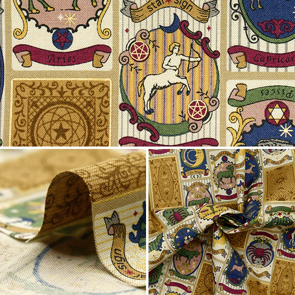 الأقمشة 『الأغطية الأمم المتحدة/لا قماش مقطوع الشفق تقريبا. 110 سم × 50 سم بيج C-NN2321-12A"