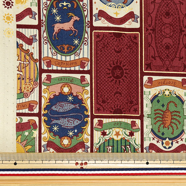 Fabric 『Sheeting UN/NO Cut Cloth Twilight Approx. 110cm x 50cm Red C-NN2321-12B"