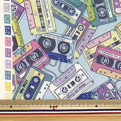 Fabric 『Sheeting UN/NO Cut Cloth Cream Spur Approx. 110cm x 50cm Blue C-NN2323-12E"