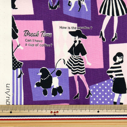 Fabric 『Sheeting UN/NO Cut Cloth Girls Approx. 110cm x 50cm C-NN2313-11D"