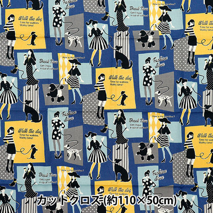Fabric 『Sheeting UN/NO Cut Cloth Girls Approx. 110cm x 50cm C-NN2313-11E"