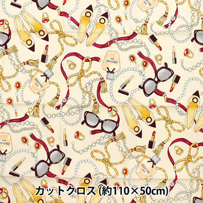 Fabric 『Sheeting UN/NO Cut Cloth Girls Approx. 110cm x 50cm C-NN2313-12A"