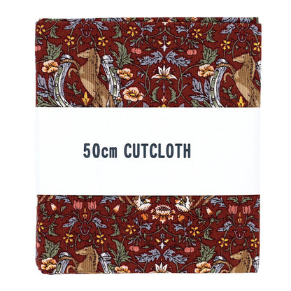 生地 『シーチング ホースフラワー カットクロス 約110cm×50cm レッド C-AP55103-2C』