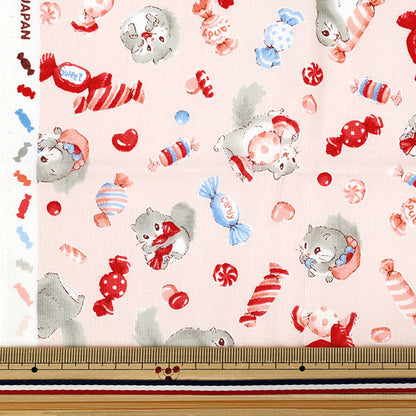 Tissu 『siège L'histoire de Nu Momonga Tissu coupé Env. 110 cm x 50 cm Rose C-AP55203-2A"