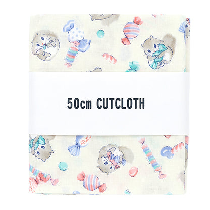 Fabric 『Sheeting Nu's story Momonga Cut Cloth Approx. 110cm x 50cm Ivory C-AP55203-2B"