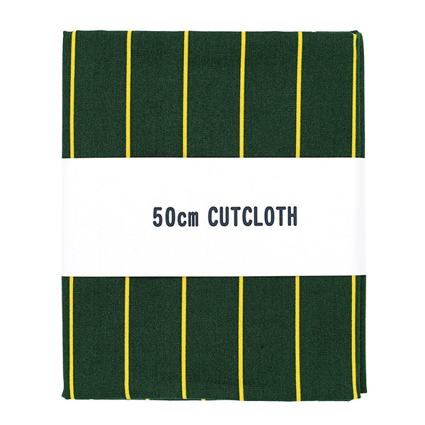 生地 『ブロード ユニフォームストライプ カットクロス 約110cm×50cm 緑×黄 C-SP5400-E』