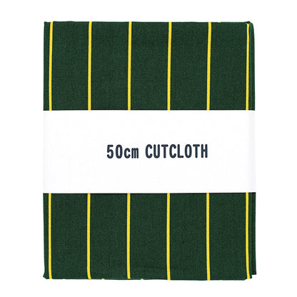 生地 『ブロード ユニフォームストライプ カットクロス 約110cm×50cm 緑×黄 C-SP5400-E』