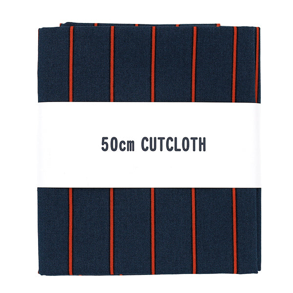 生地 『ブロード ユニフォームストライプ カットクロス 約110cm×50cm 紺×赤 C-SP5400-G』