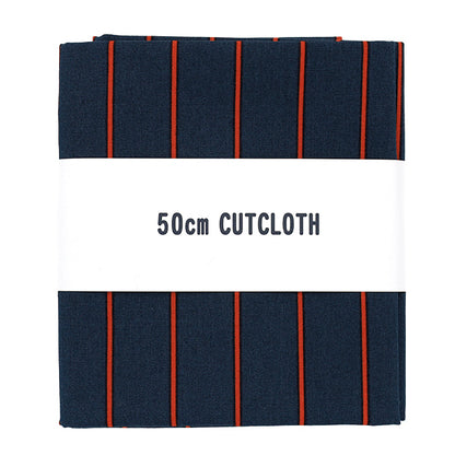 生地 『ブロード ユニフォームストライプ カットクロス 約110cm×50cm 紺×赤 C-SP5400-G』