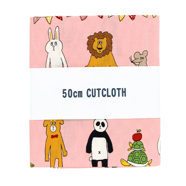 織物 『板材織物 un / no 剪布 动物约110cm×50cm粉红色C-NN2325-12B"