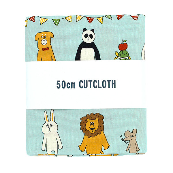 織物 『板材織物 un / no 剪布 动物约110cm×50cm萨克斯C-NN2325-12C"